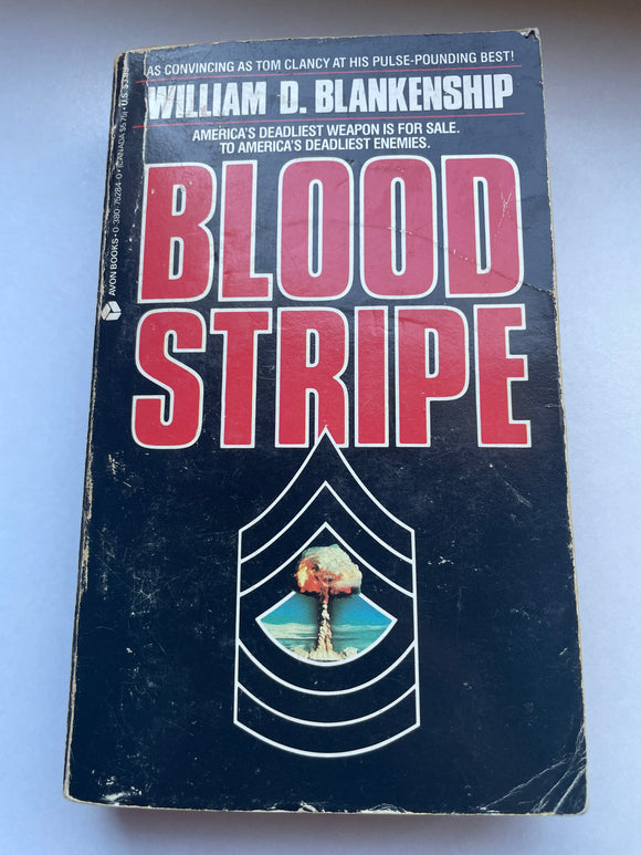 Blood Stripe by William Blankenship Vintage 1987 Avon Paperback Thriller PB
