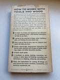 How to Work with Tools and Wood 1968 Pocket Paperback Stanley Tools Campbell PB