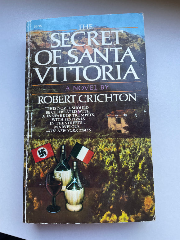 The Secret of Santa Vittoria by Robert Crichton Vintage 1986 Carroll & Graf WWII