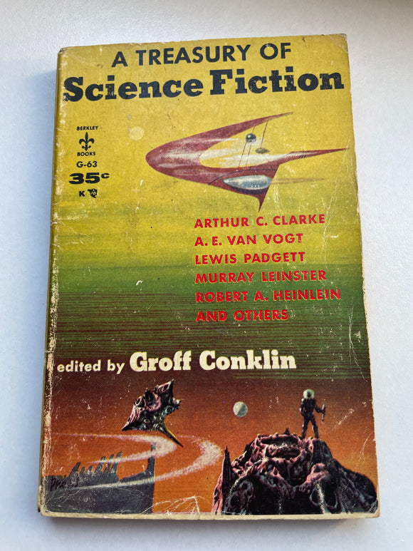 A Treasury of Science Fiction Berkley G-63 1948 Groff Conklin Arthur C Clarke PB