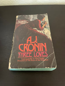 Three Loves by A.J. Cronin Vintage 1973 Pyramid Paperback Mother Wife Rare Cover