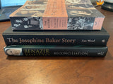 Lot of 3 Women Woman Female Biography Books Bhutto Mitford Josephine Baker PB HC