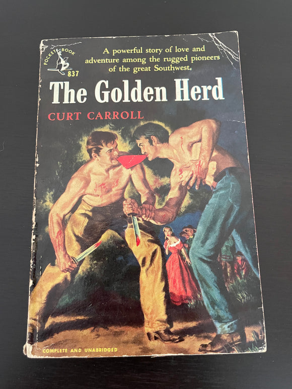 The Golden Herd Curt Carroll Vintage 1952 Pocket Paperback Historical Civil War