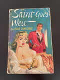 The Saint Goes West by Leslie Charteris Vintage 1948 Avon Crime 3 Short Stories