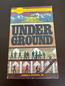 Underground Under Ground by James S. Dutton Zebra Scorpio 1977 VERY RARE Prison