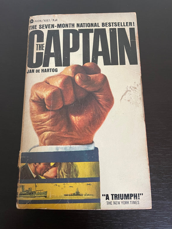 The Captain by Jan de Hartog Paperback 1968 Vintage Avon Sea Adventure Tugboat