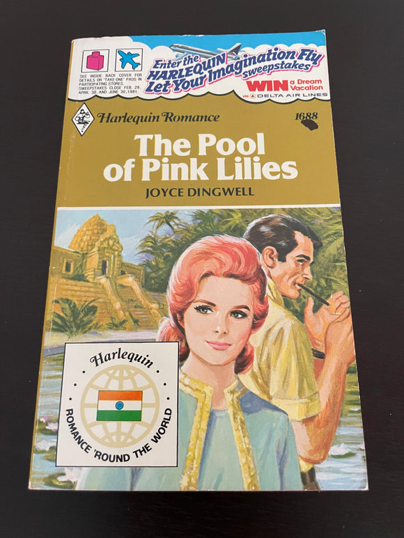 The Pool of Pink Lilies 1688 Harlequin Romance by Joyce Dingwell 1980 Delta PB