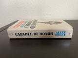 Capable of Honor by Allen Drury Vintage 1968 Dell Paperback Political Thriller