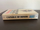 Capable of Honor by Allen Drury 1968 Vintage Dell Paperback Political Thriller