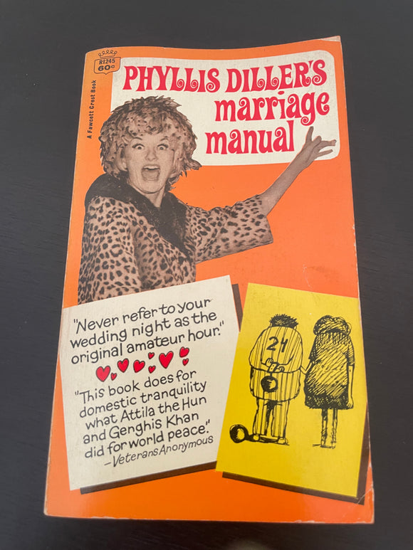 Phyllis Diller's Marriage Manual Vintage 1969 Fawcett Crest Paperback Humor PB