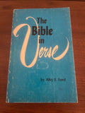 The Bible in Verse Back to the Bible Broadcast by Alvy E Ford 1955 Poetry Poems