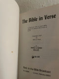 The Bible in Verse Back to the Bible Broadcast by Alvy E Ford 1955 Poetry Poems