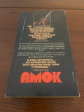 Amok by George Fox 1978 Fawcett Crest Vintage Thriller Paperback Samurai Slasher