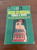 Nude in Nevada by Thomas B. Dewey Vintage 1965 Dell Detective PI Crime Paperback