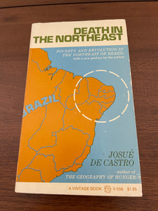 Death in the Northeast by Josue de Castro Vintage 1969 Brazil Poverty Revolution