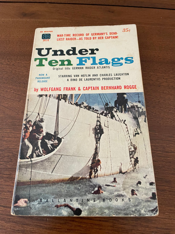 Under Ten Flags by Wolfgang Frank & Rogge 1960 WWII Movie Tie-in German Atlantis