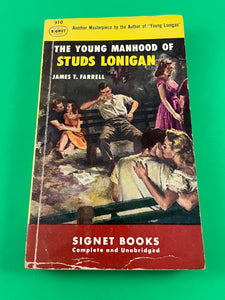 The Young Manhood of Studs Lonigan by James T. Farrell Vintage 1950 Signet PB