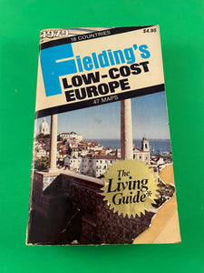 Fielding's Low-Cost Europe 1979 Maps Living Guide Vintage Travel Tips Paperback