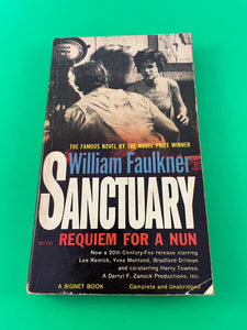 Sanctuary & Requiem for a Nun by William Faulkner 1961 Signet Movie Tie-in PB