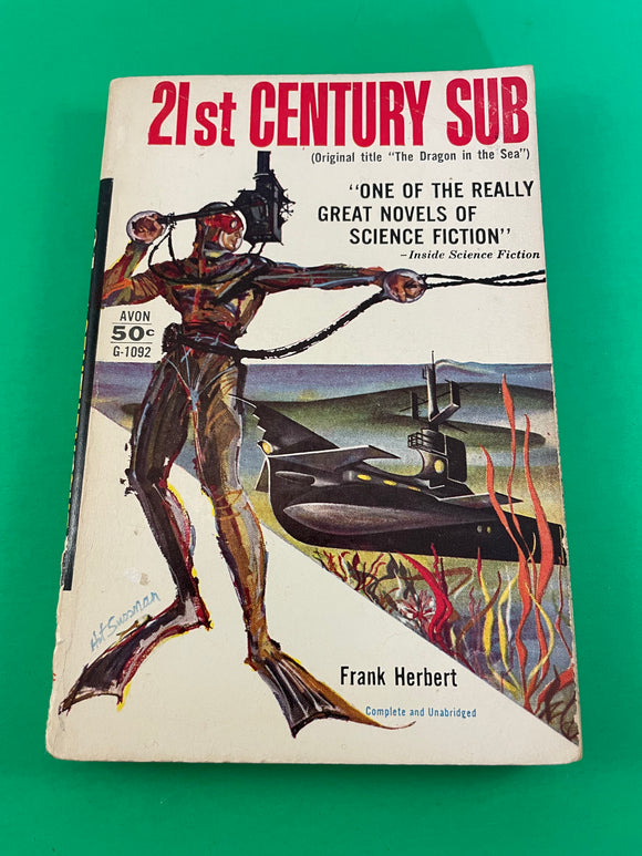 21st Century Sub by Frank Herbert Vintage 1956 SciFi Avon Submarine Thriller PB