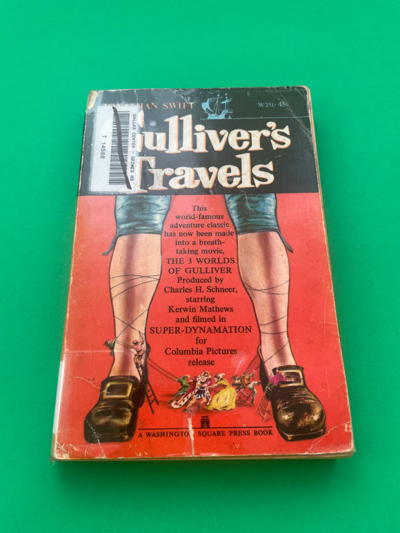 Gulliver's Travels by Jonathan Swift Vintage 1960 Washington Square Press WSP Paperback Movie Tie-in