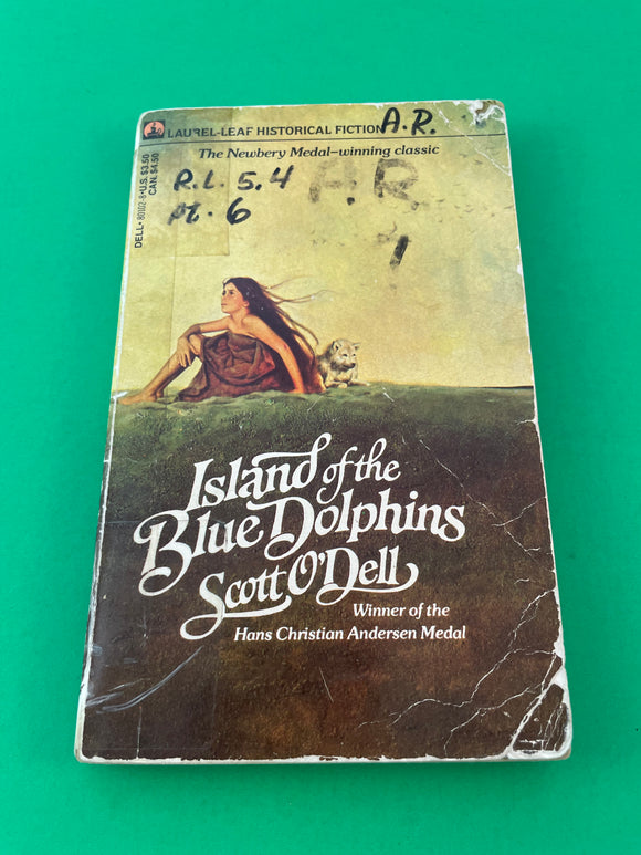 Island of the Blue Dolphins by Scott O'Dell Vintage 1978 Dell Laurel Leaf Paperback Classics YA Historical Fiction