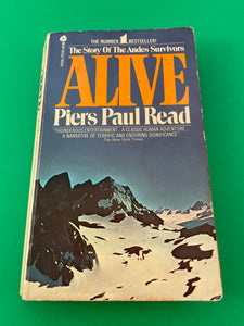 Alive by Piers Paul Read Andes Survivors Vintage 1975 Avon Paperback Survival Plane Crash True Story