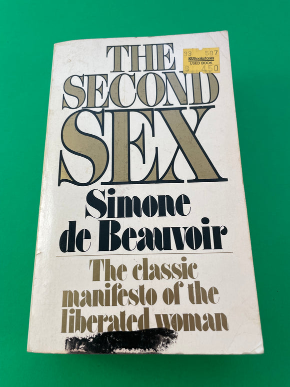 The Second Sex by Simone de Beauvoir Vintage 1974 First Edition Paperback Parshley Feminism Female Women