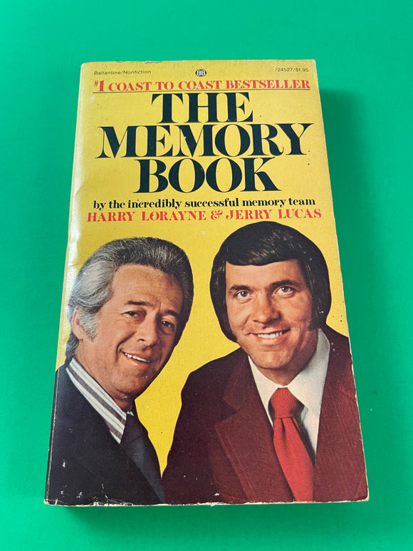 The Memory Book by Harry Lorayne & Jerry Lucas Vintage 1975 Ballantine Paperback