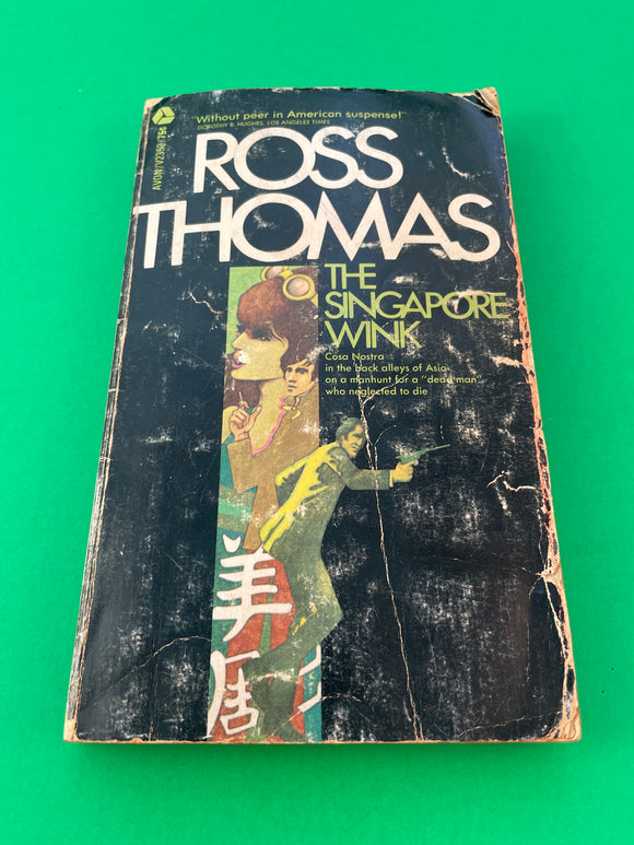 The Singapore Wink by Ross Thomas Vintage 1970 Avon Paperback Mafia FBI Suspense Murder Blackmail