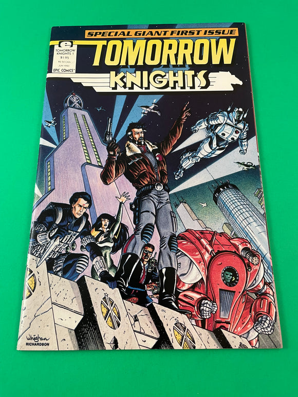 Tomorrow Knights # 1 Epic Comics Vintage 1990 Special Giant Richardson Whigham