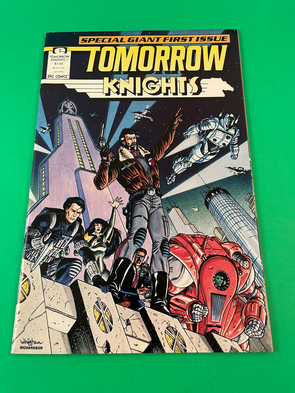 Tomorrow Knights # 1 Special Giant Epic Comics Vintage 1990 Richardson Whigham