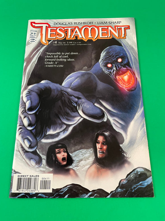 Testament # 4 DC Vertigo 2006 Comic Douglas Rushkoff Liam Sharp Abraham of Ur Part 4 The Valley of Siddim