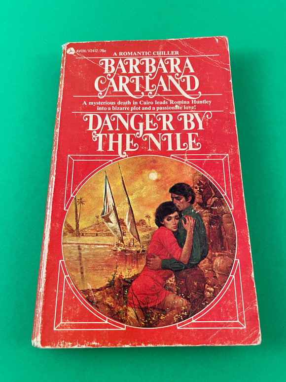 Danger by the Nile by Barbara Cartland Vintage 1971 Avon Paperback Cairo Murder Romance