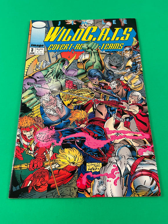 Wildcats WildC.A.T.S # 3 Covert Action Teams Vintage 1992 Image Comics Jim Lee Choi Williams