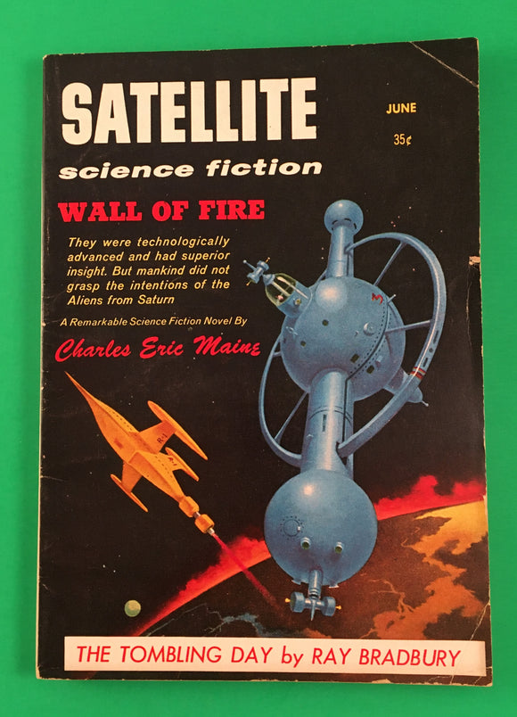 Satellite Science Fiction June 1958 Magazine Ray Bradbury SciFi Maine Bradley
