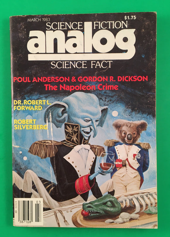 Analog Science Fiction / Fact March 1983 Poul Anderson Gordon Dickson Silverberg