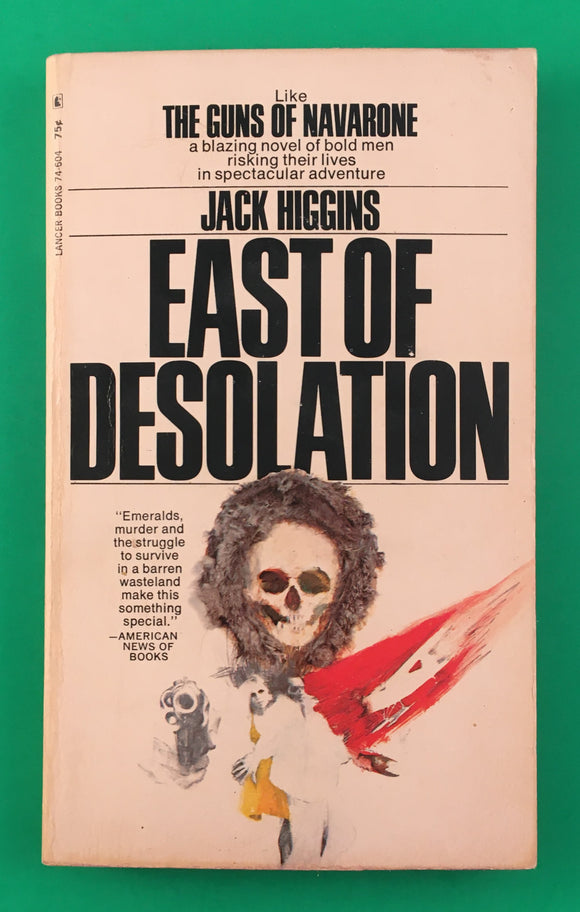 East of Desolation by Jack Higgins RARE Vintage 1968 Lancer Paperback Adventure
