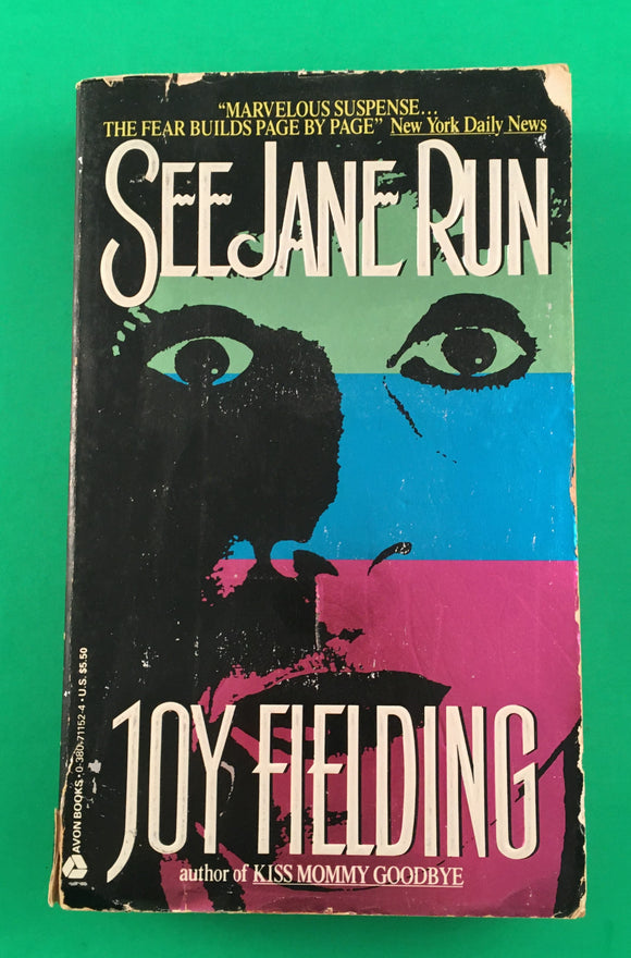 See Jane Run by Joy Fielding Vintage 1992 Avon Paperback Suspense Thriller Mystery