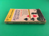 According to Hoyle Rules of Games by Richard Frey Vintage 1967 Fawcett Crest Paperback Card Dice Parlor Word Games Chess Checkers Backgammon