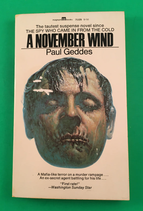 A November Wind by Paul Geddes Vintage 1970 Magnum Paperback Suspense Thriller