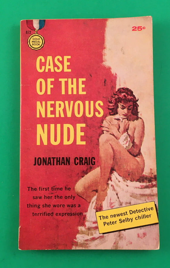Case of the Nervous Nude by Jonathan Craig Vintage 1959 Gold Medal Paperback PB