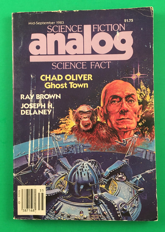 Analog Science Fiction Fact September 1983 Digest Magazine Vintage SciFi Delaney Haldeman Zahn Easton