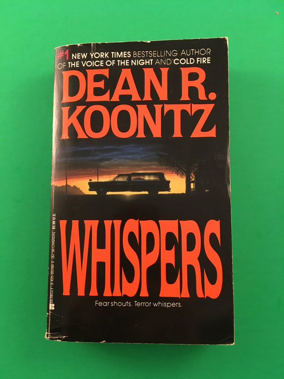 Whispers by Dean Koontz Vintage 1981 Berkley Horror Thriller Paperback Suspense