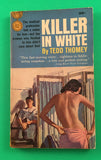 Killer in White by Tedd Thomey Vintage 1963 Gold Medal Suspense Doctor Paperback