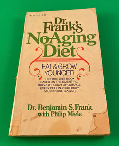 Dr. Frank's No-Aging Diet Eat & Grow Younger Vintage 1978 Dell Paperback Health