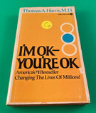 I'm OK - You're OK by Thomas Harris Vintage 1973 Avon Paperback Therapy Transactional Analysis