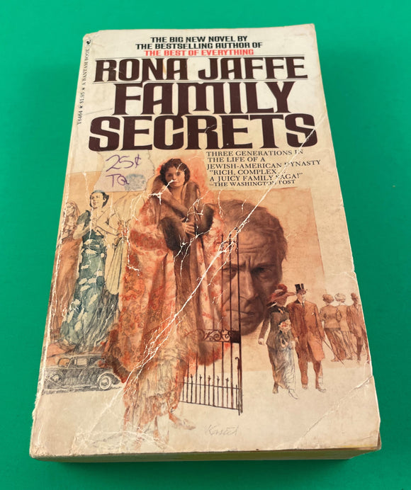 Family Secrets by Rona Jaffe Vintage 1975 Bantam Paperback Jewish-American Dynasty Family Saga Drama Russia New York Miami Beach