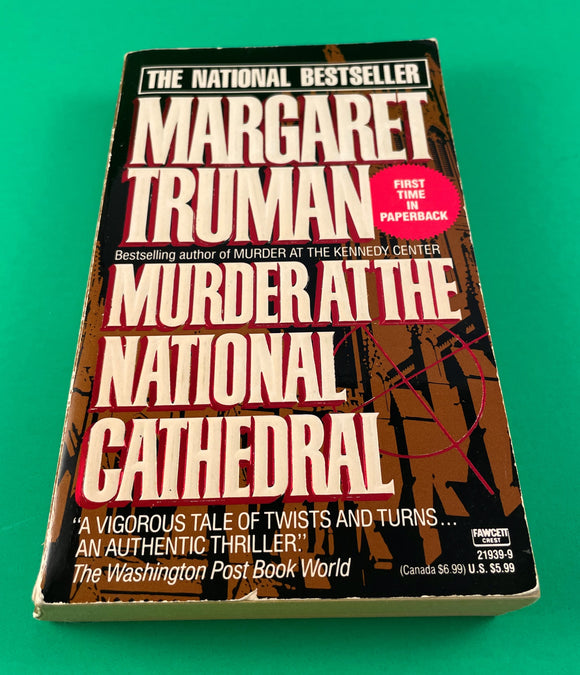 Murder at the National Cathedral by Margaret Truman Vintage 1992 Mystery Ballantine First Edition Thriller