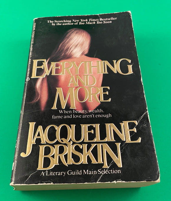 Everything and More by Jacqueline Briskin Vintage 1986 Berkley Paperback Romantic Saga
